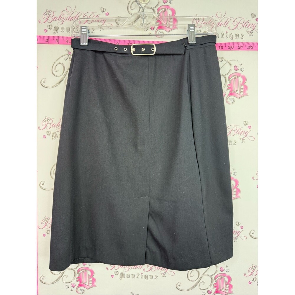 JESSICA skirt y2k belted Classic Black Belted Women's Skirt